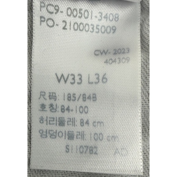 Levis 501 Jeans Original Straight Leg Button Fly 100% Cotton Dark Wash W33X36L - Picture 15 of 16